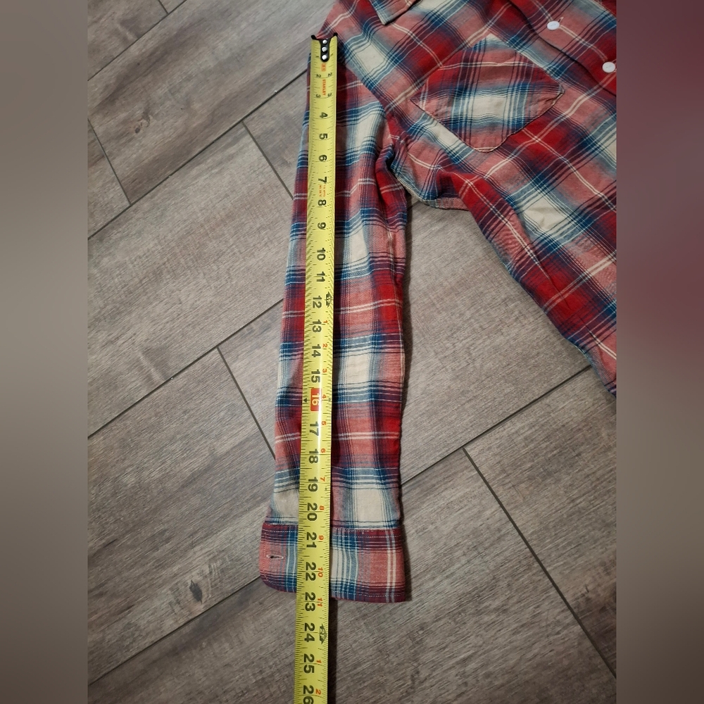 Ralph Lauren  RRL RUBY CHECK-PRINT SHIRT IN ROT - Picture 12 of 12